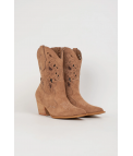 LERMEX LOW COWBOY BOOT - MARRON