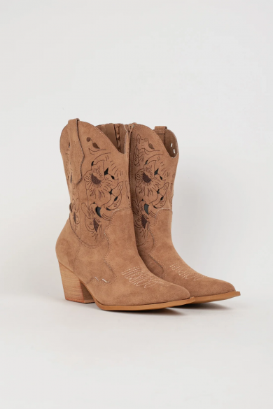 LERMEX LOW COWBOY BOOT - MARRON 2