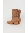 LERMEX LOW COWBOY BOOT - MARRON