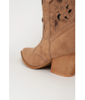 LERMEX LOW COWBOY BOOT - MARRON