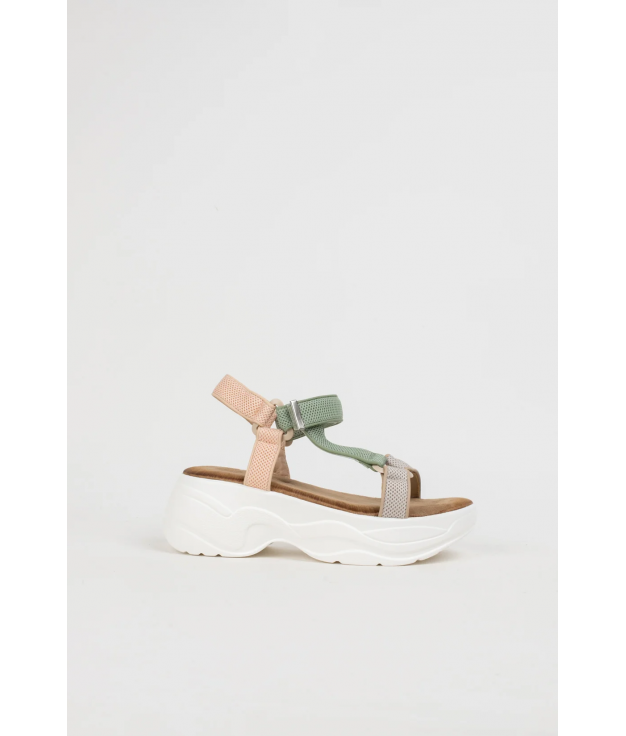 FANIA PLATFORM SANDAL - GREEN