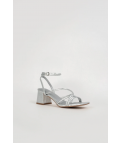 SANDALE À TALON BAREINA - ARGENT
