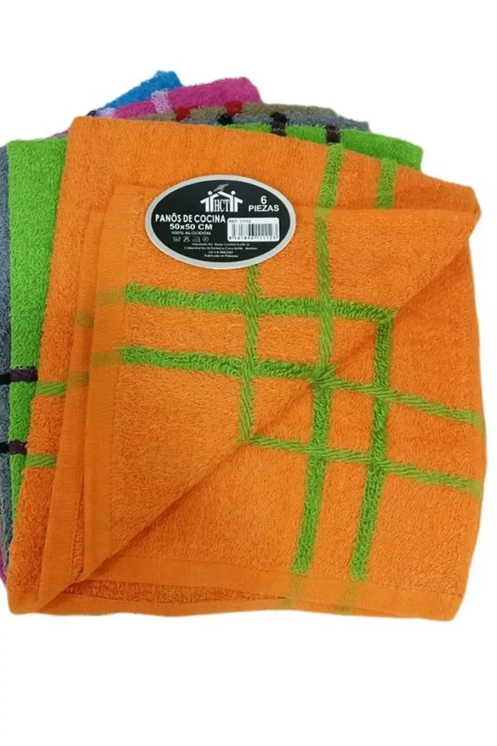 PACK OF 6 STRIPED TERRY CLOTHS