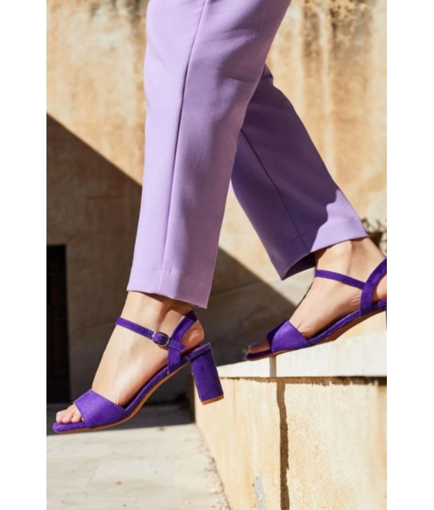 ARTIL HEELED SANDAL - LILAC