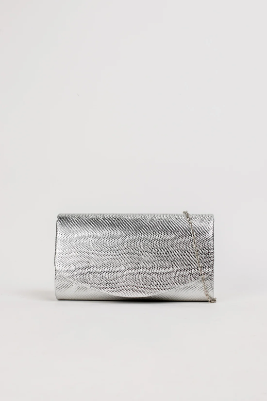 BOLSO DE MANO CORUL - PLATA