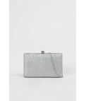 BOLSO CLUTCH TRIGOS - PLATA