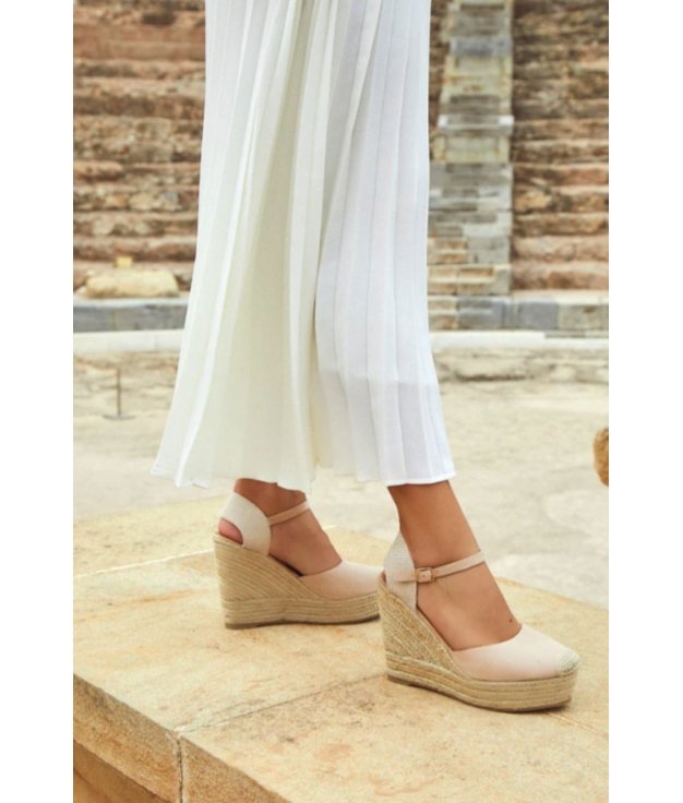 NOLA WEDGE - BEIGE