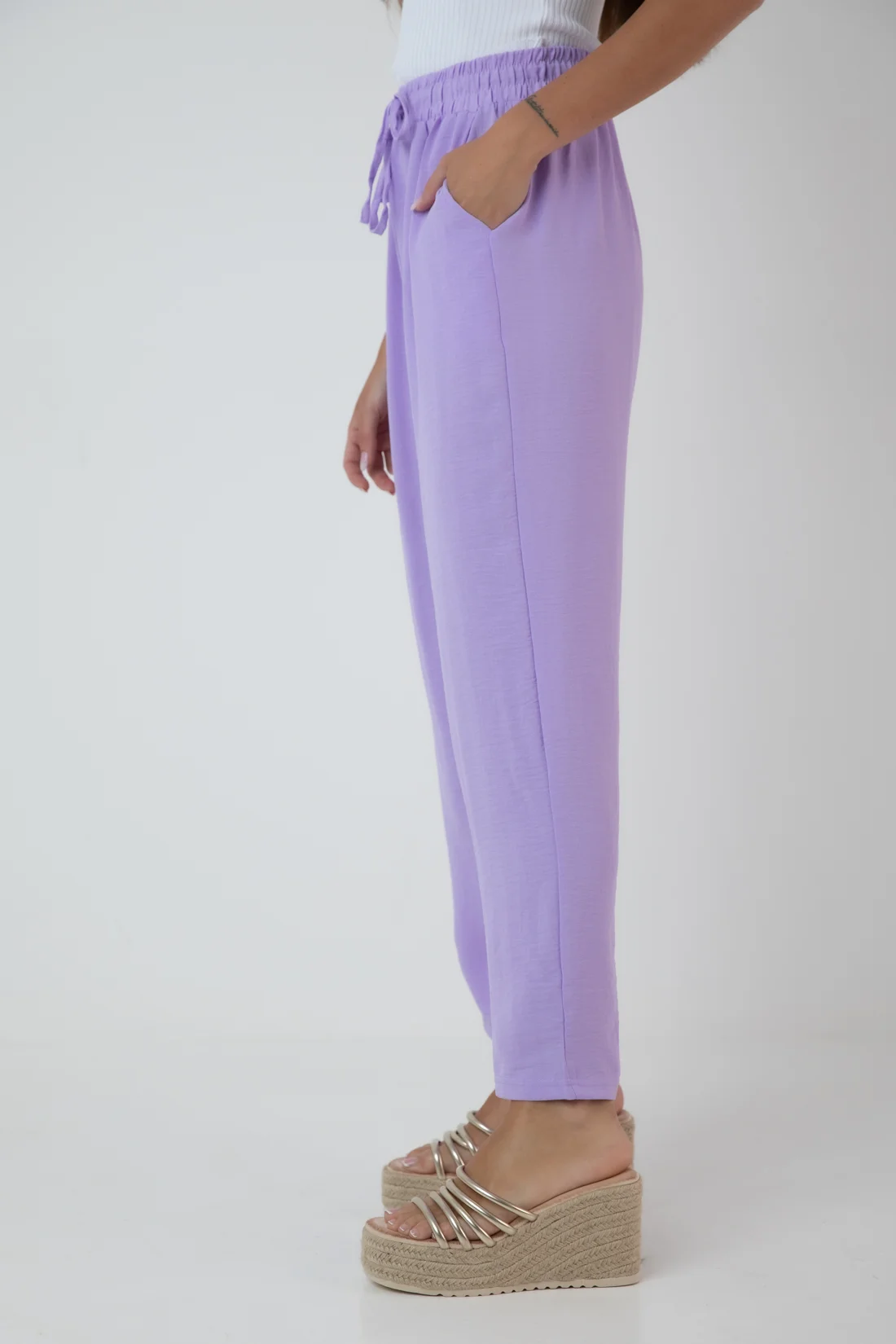 RENGO TROUSERS - LILAC