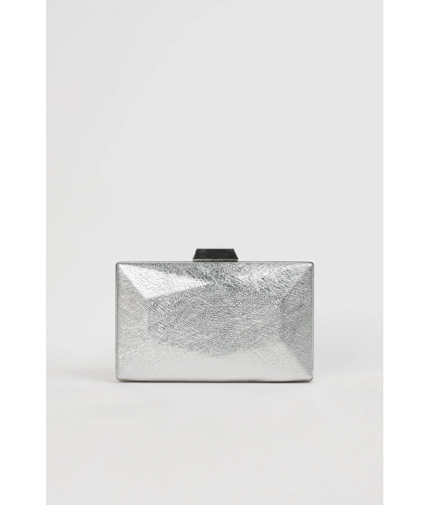 BUTYL CLUTCH BAG - SILVER