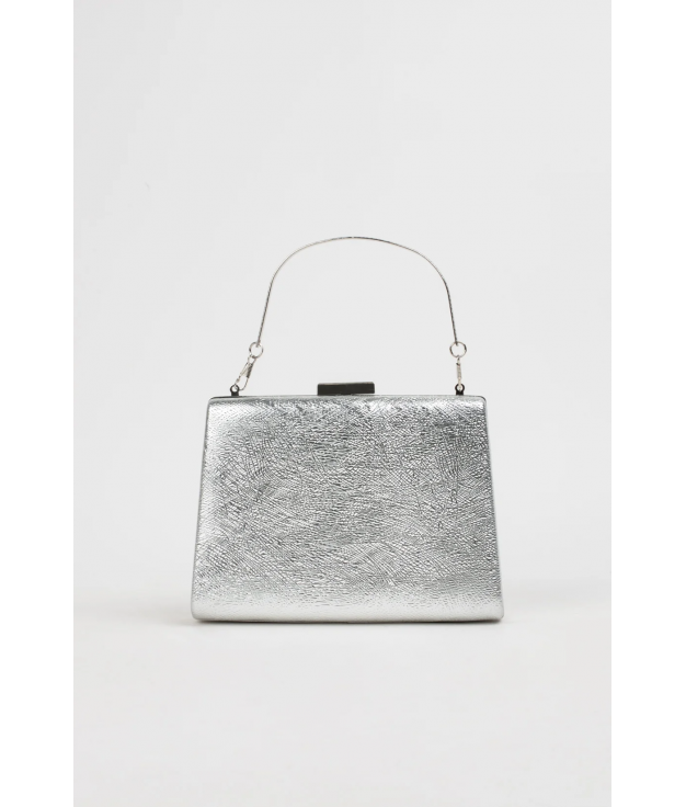 BOLSO CLUTCH PIDER - PLATA