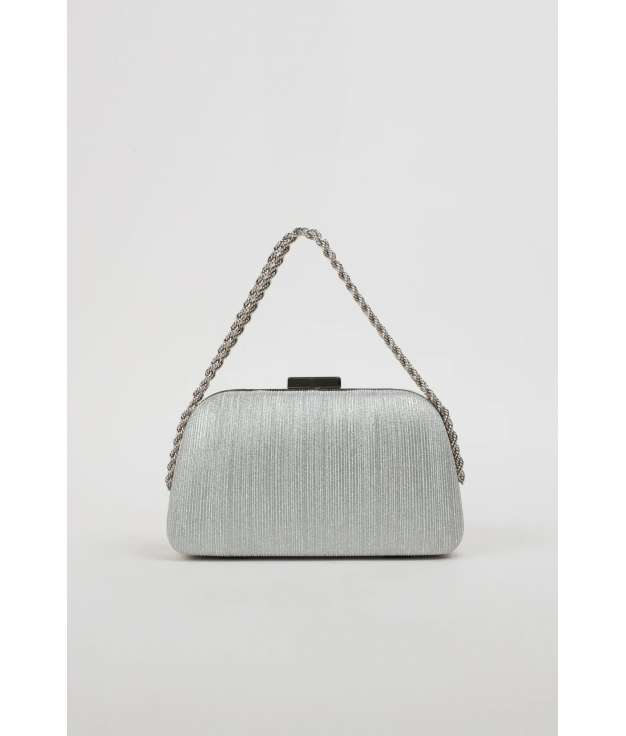 CLAP CLUTCH BAG - SILVER