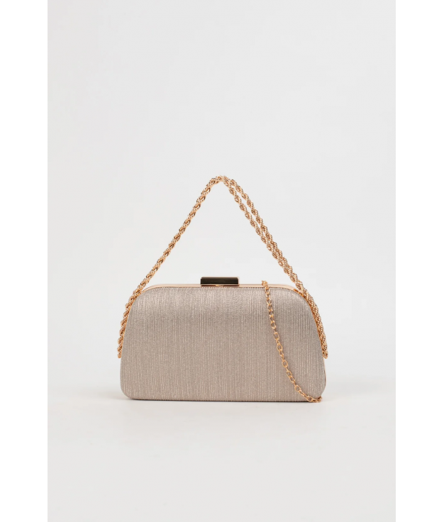 CLAP CLUTCH BAG - CHAMPAGNE