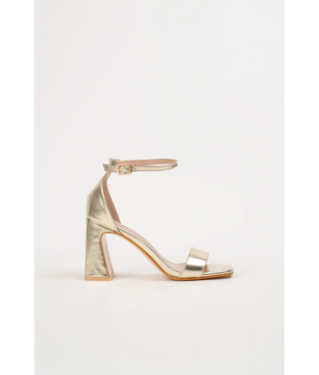 KULIA HEELED SANDAL - GOLD