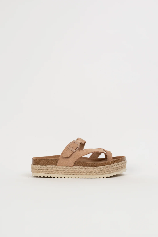 EFIA FLAT SANDAL - KHAKI