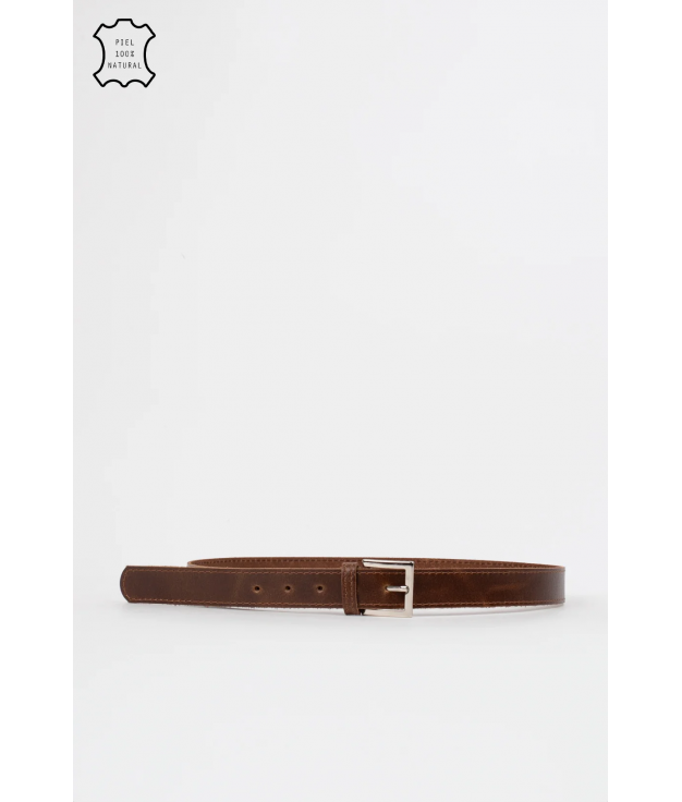 PLESOR BELT - BROWN