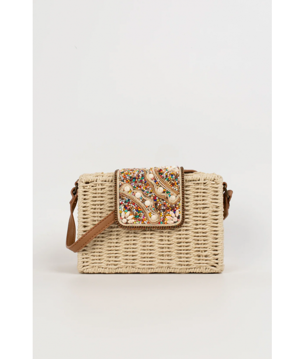 BOLSO BANDOLERA LERMO - BEIGE/BEIGE