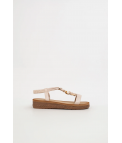 SANDALE PLATE PUMARCA - BEIGE