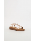 SANDALE PLATE PUMARCA - BEIGE