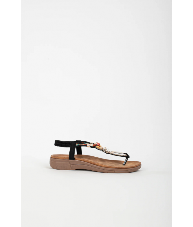 CÉFIRA FLAT SANDAL - BLACK