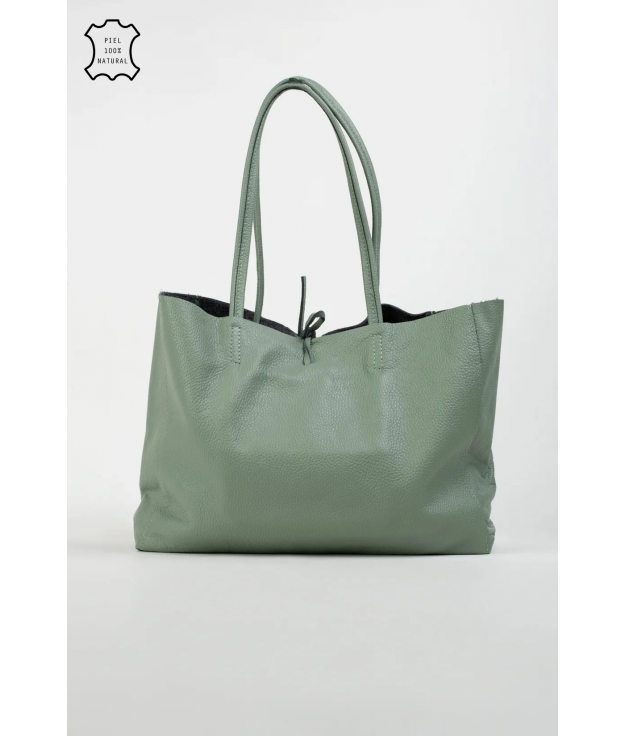 ILARY LEATHER BAG - AQUAMARINE