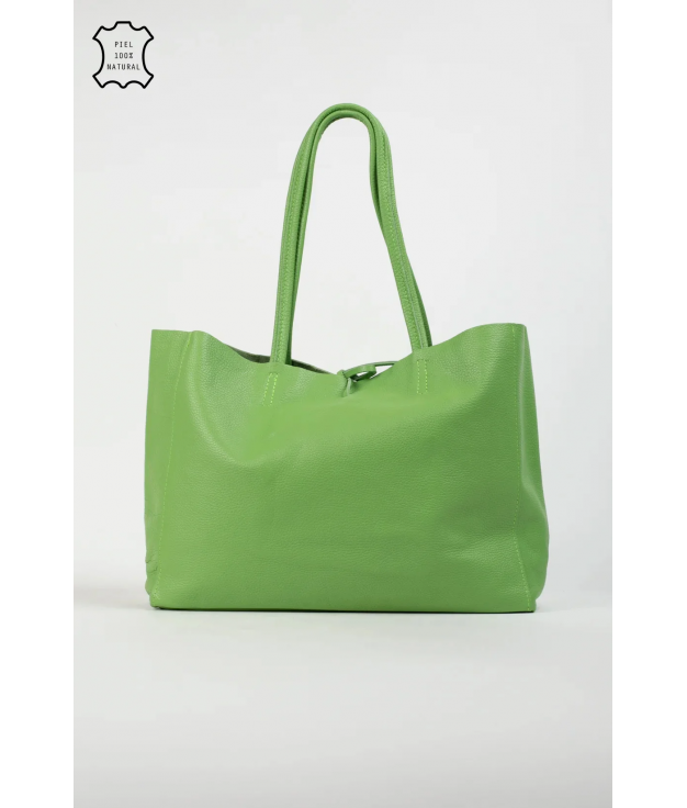 BOLSO DE PIEL ILARY - VERDE