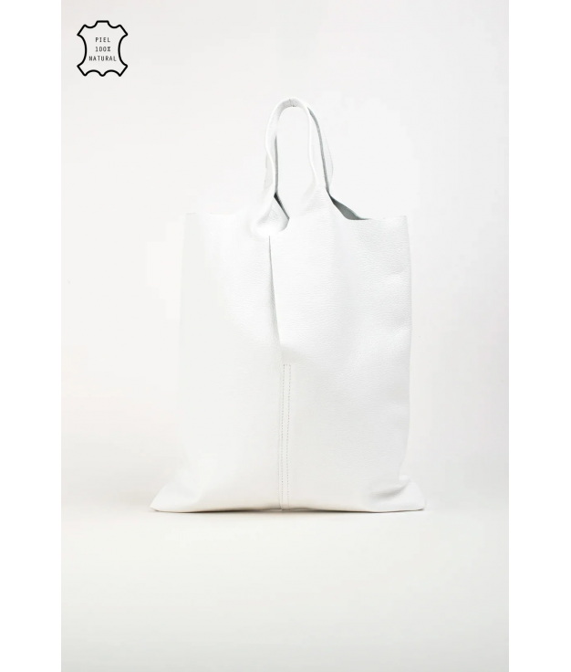 COWES LEATHER BAG - WHITE