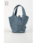 BOLSO DE PIEL FUNDEL - AZUL