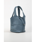 BOLSO DE PIEL FUNDEL - AZUL