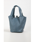 BOLSO DE PIEL FUNDEL - AZUL