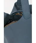 BOLSO DE PIEL FUNDEL - AZUL