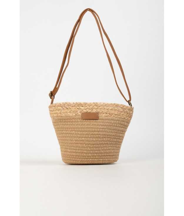 BORSA A TRACOLLA BRESCO - BEIGE PIANNO 39