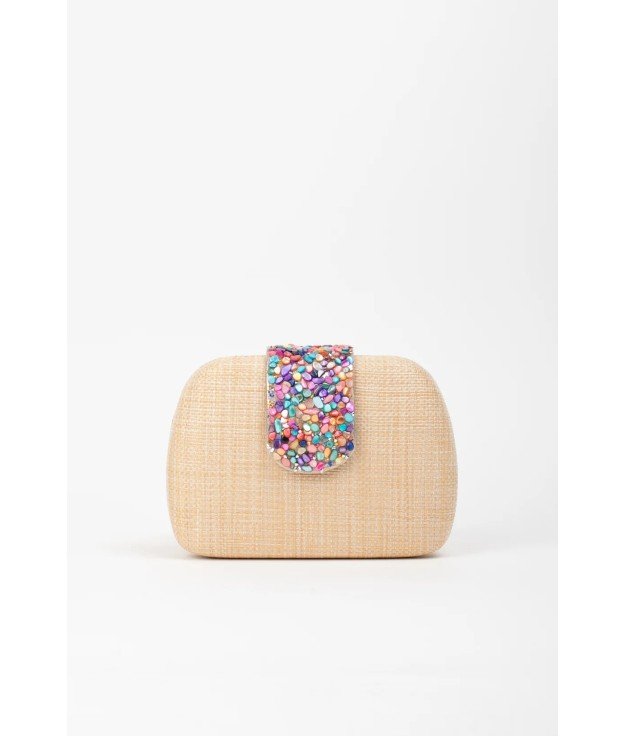 BOLSO CLUTCH TUPRE - BEIGE