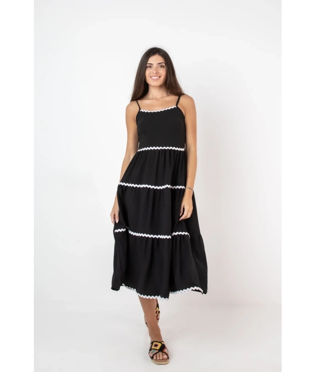 CLIDE DRESS - BLACK PIANNO 39