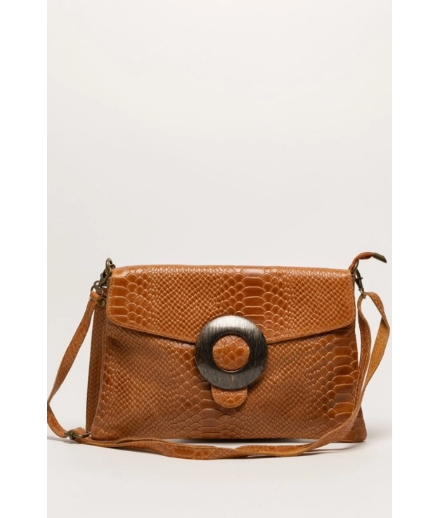 Cris leather shoulder bag - Camel Pianno39