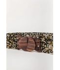CEINTURE ÉLASTIQUE GIAL - NOIR PIANNO 39