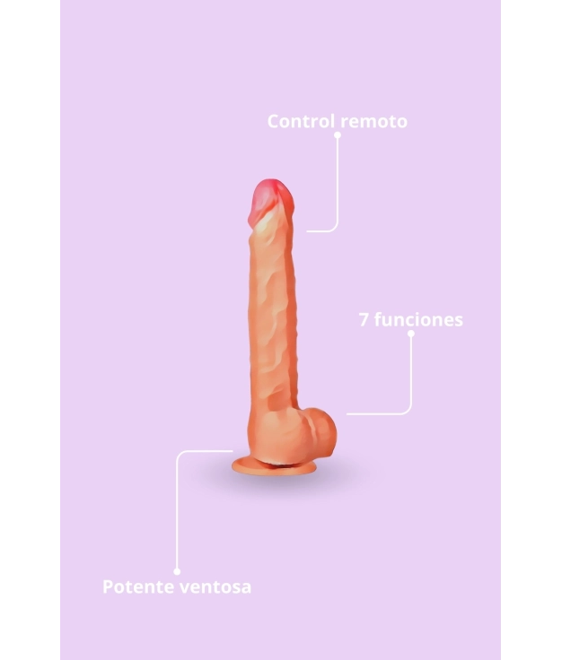 DILDO REALISTA VIBRADOR SILICONA LÍQUIDA PIANNO39