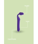DILDO STRAP-ON QUEENS L - PIANNO VIOLET FONCÉ 39
