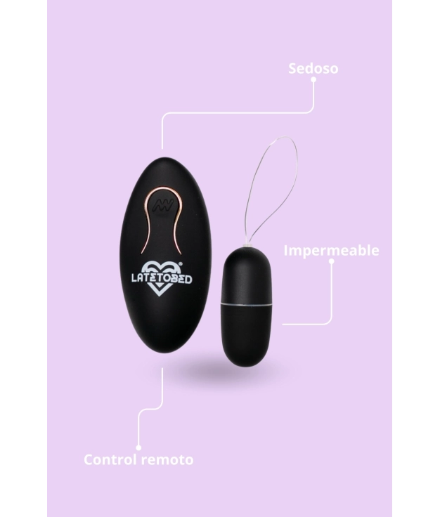 Remote Control Vibrating Egg - Black