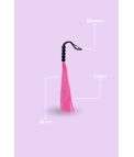 Flogger 38 cm negro y rosa Rimba Bondage Play