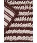 TAPIS DE BAIN EDEN STRIPES - CHOCOLAT