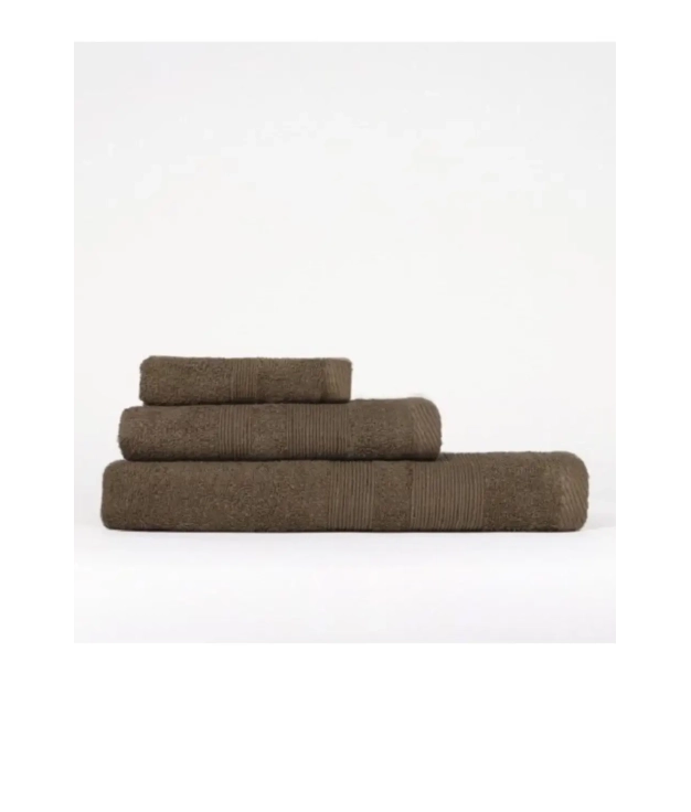 PACK OF 1, 2 OR 4 COTTON BATH TOWELS 400G - CHOCOLATE