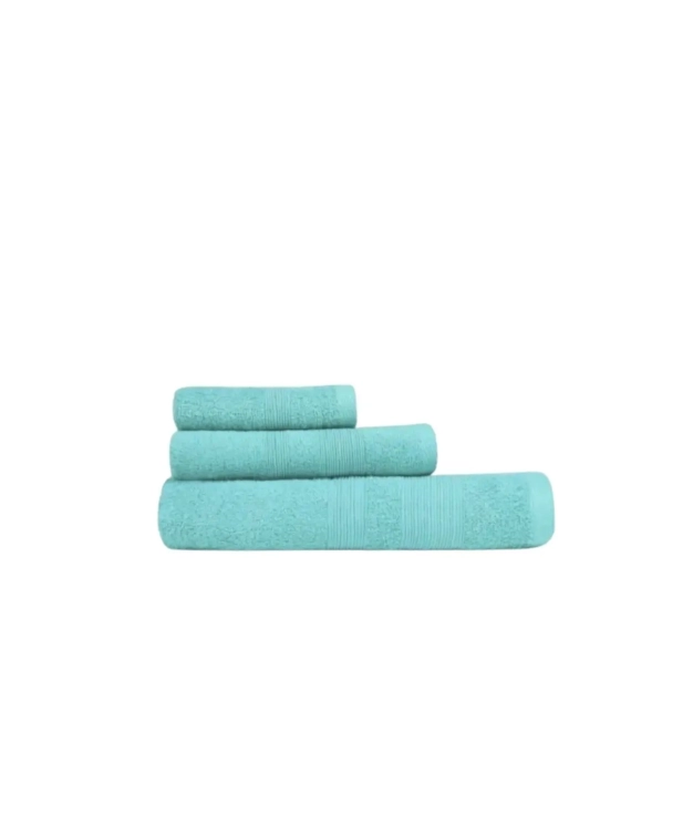 PACK OF 1, 2 OR 4 BATH TOWELS 400GR COTTON - SEA GREEN