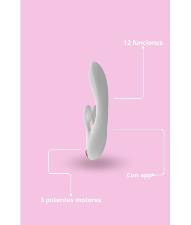 DOUBLE FLEX VIBRADOR PUNTO G 3 MOTORES - BLANCO PIANNO 39