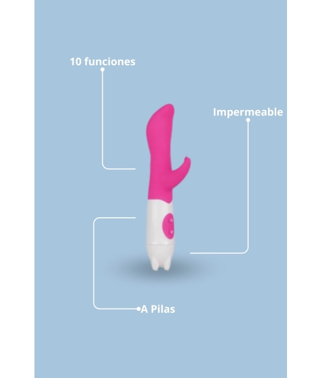 VIBRADOR CONEJITO PETITE PIPER EASYTOYS - ROSA