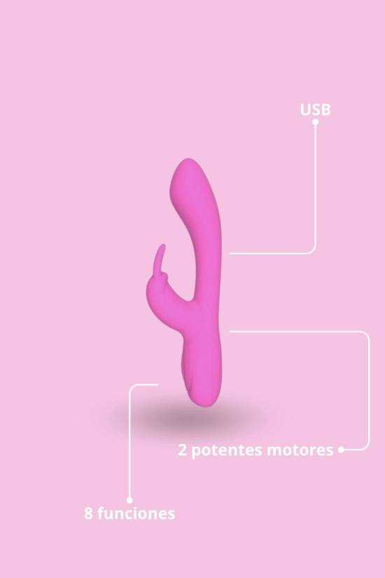 Vibrador Mauve Silicona - Rosa ♥ Pianno 39