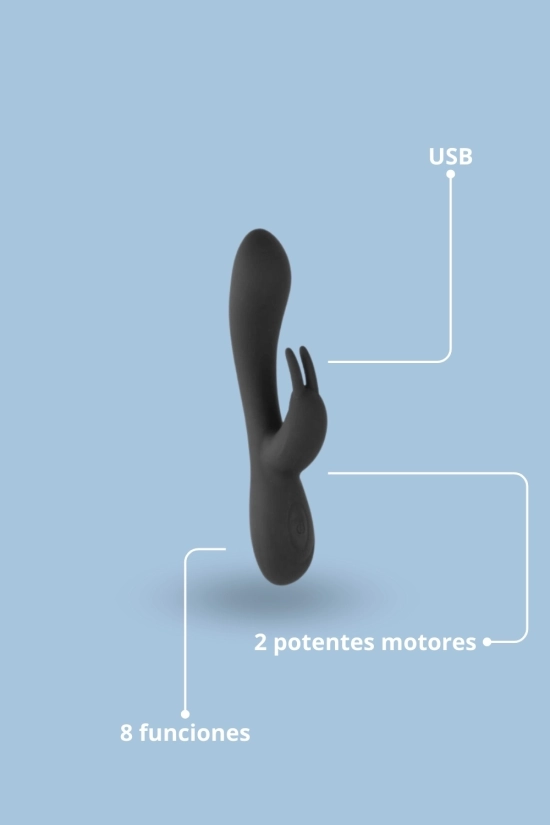Vibrador Noir Silicona  - Negro ♥ Pianno 39
