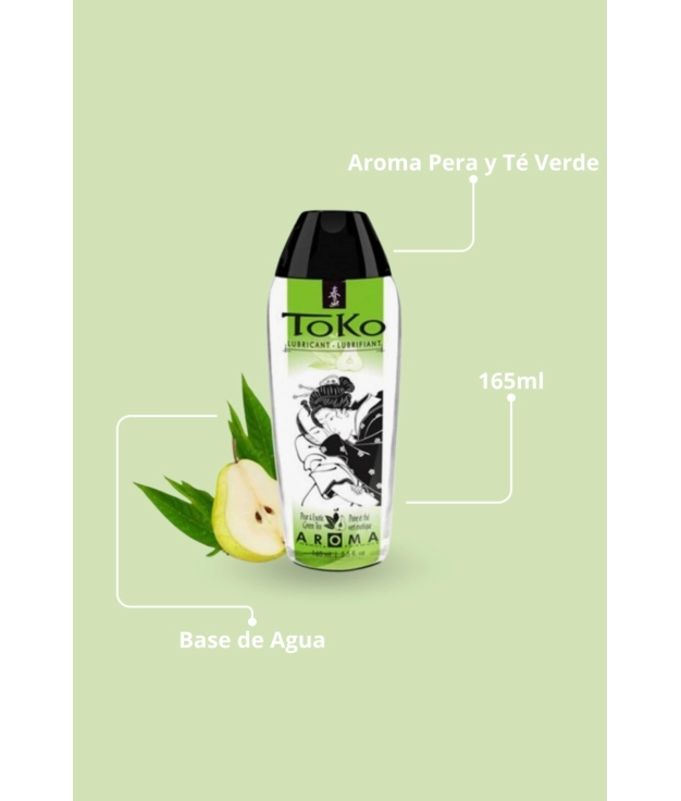 LUBRICANTE TOKO AROMA PERA Y TÉ VERDE pianno39