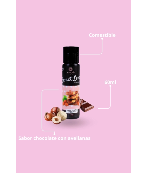 LUBRIFICANTE SWEET LOVE CIOCCOLATO E NOCCIOLE - 60 ML PIANNO39