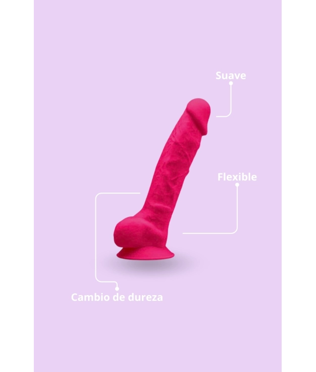 SILEXD  DILDO DUAL 8" - ROSA