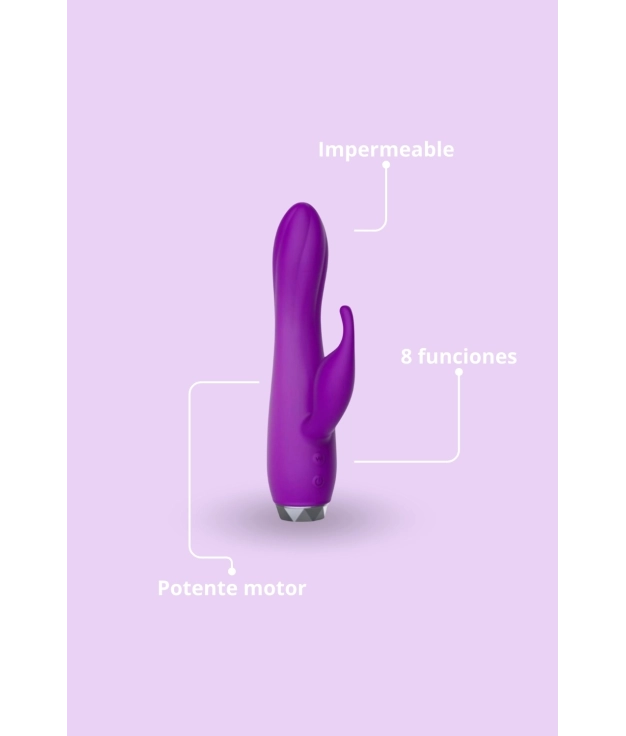 Conejito Vibrador Couby - Púrpura Pianno39